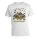Israel Jerusalem of Gold/Peace Black & Gold Print on White T-Shirt Sizes S-XXL[L]